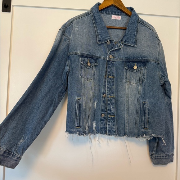 Distressed Denim Jacket - Picture 1 of 3
